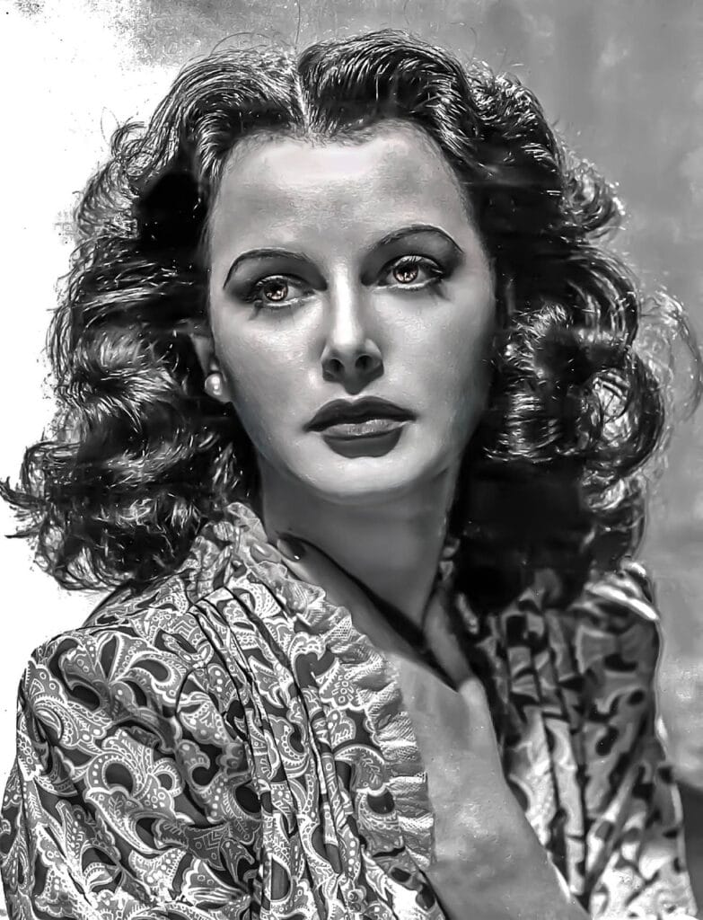 hedy lamarr-hollywood, film, actress, gray film
